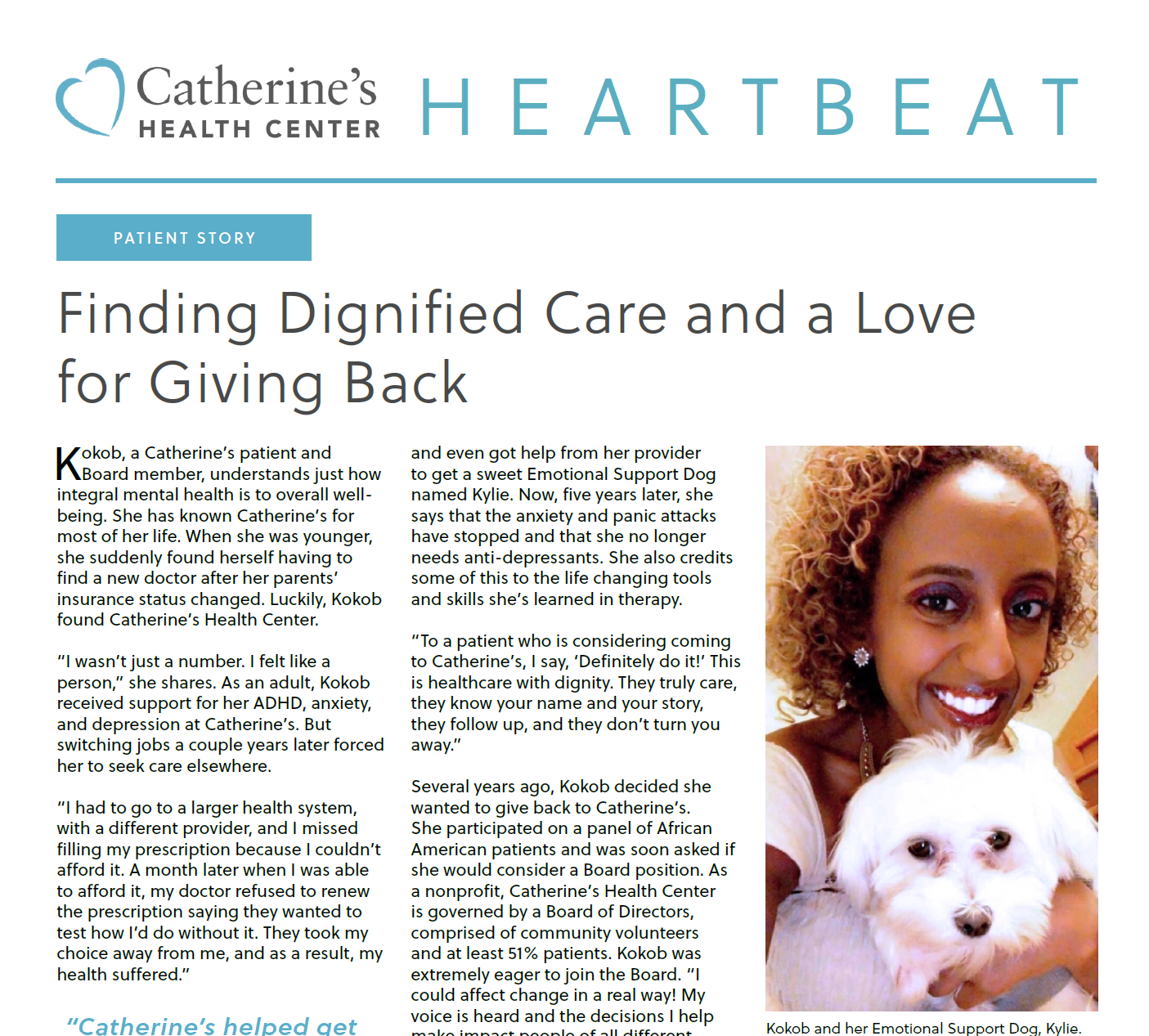 Catherine’s Health Center Fall 2022 Newsletter