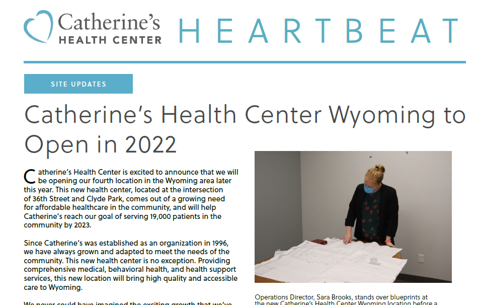 Catherine’s Health Center Spring 2022 Newsletter