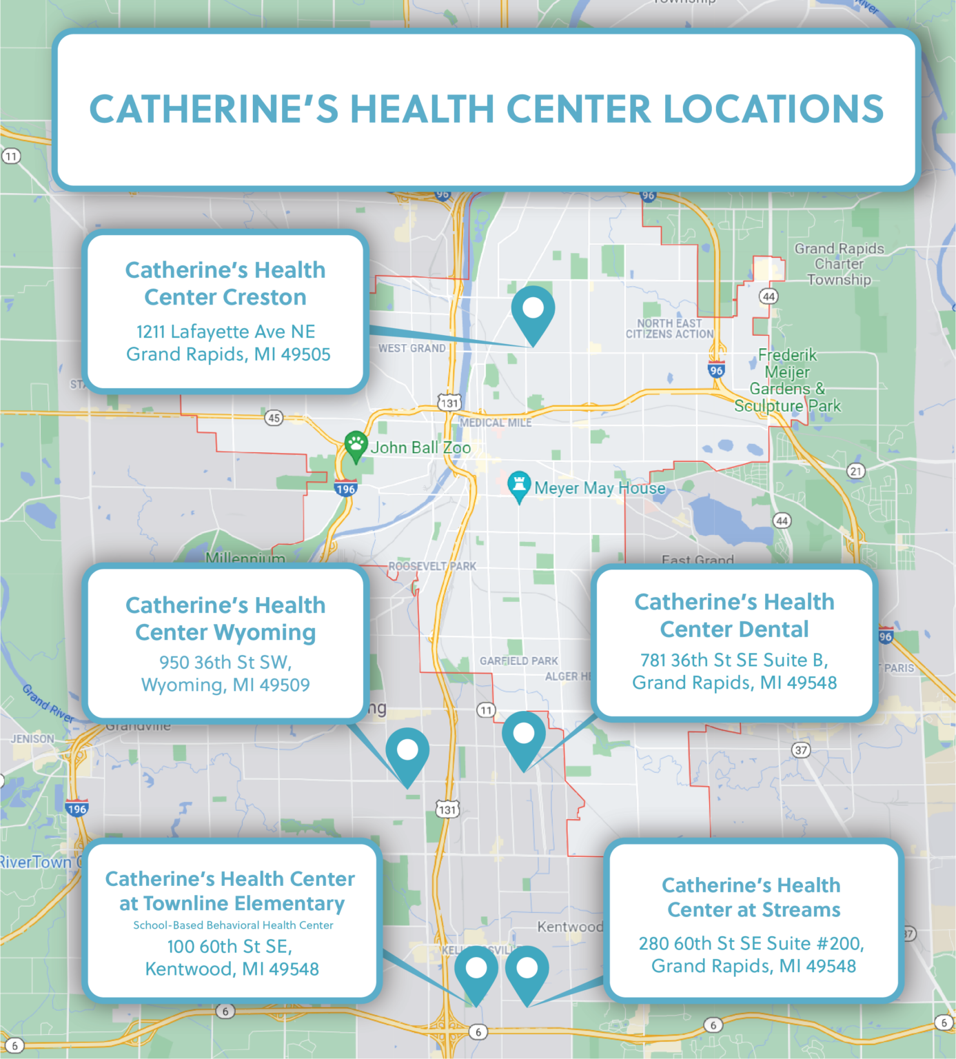 Locations - Catherine's Health Center